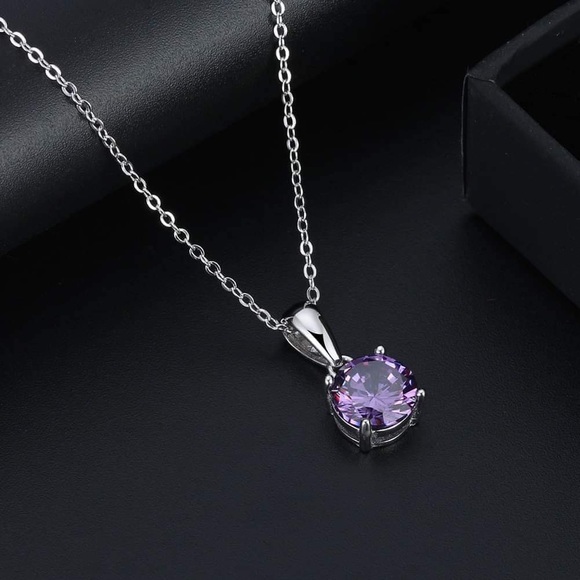 J&LBIJOUX Jewelry - S925 February (amethyst) birthstone necklace J&LBIJOUX Jewelry - S925 February (amethyst) birthstone necklace